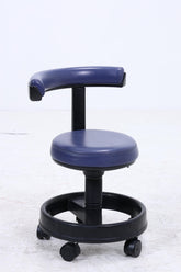 1v4 Siemens Sirona Stil Rollhocker | Vintage Praxis- & Laborhocker | Industrie Design Drehhocker