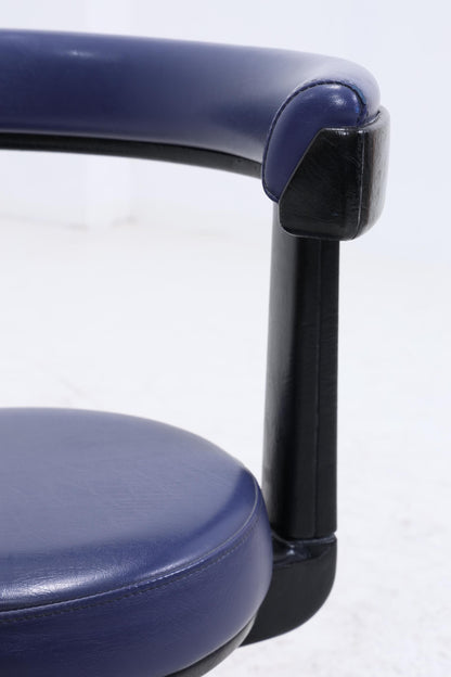 1v4 Siemens Sirona Stil Rollhocker | Vintage Praxis- &amp; Laborhocker | Industrie Design Drehhocker