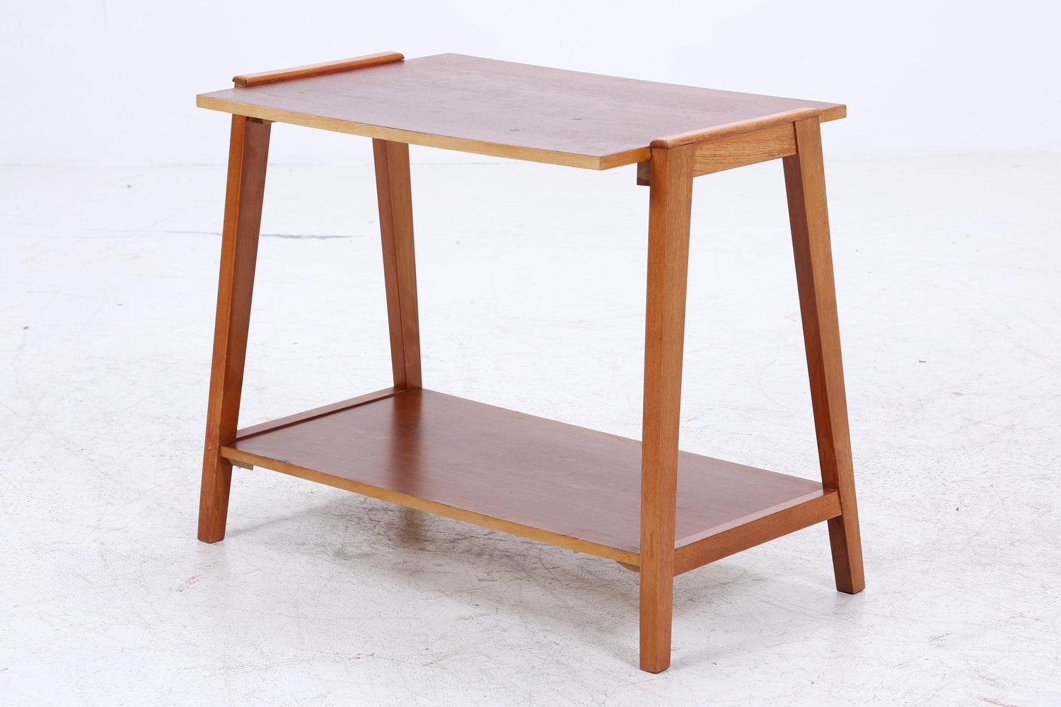 Vintage Teak Beistelltisch | Mid-Century Telefonisch 60er 70er Jahre