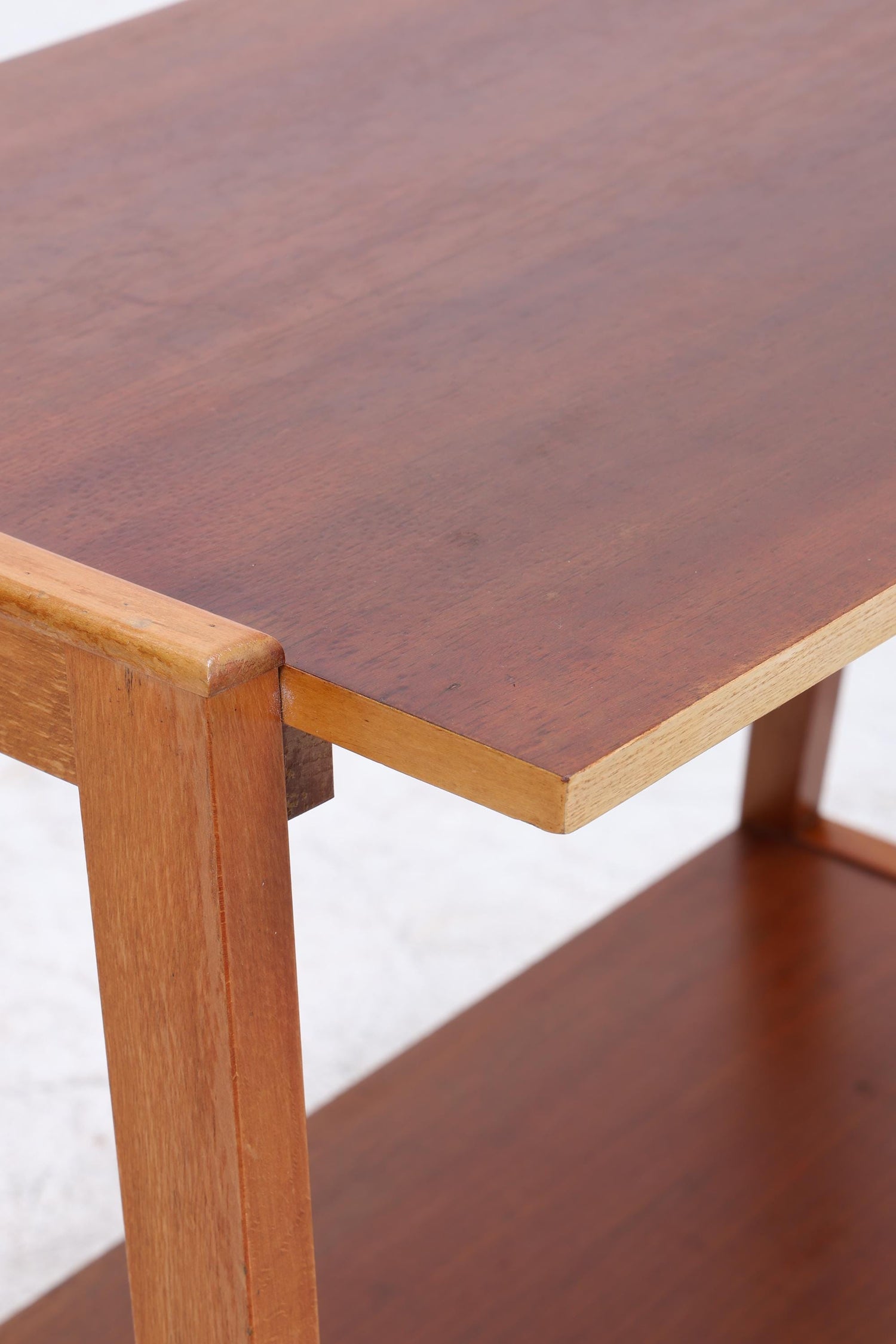 Vintage Teak Beistelltisch | Mid-Century Telefonisch 60er 70er Jahre