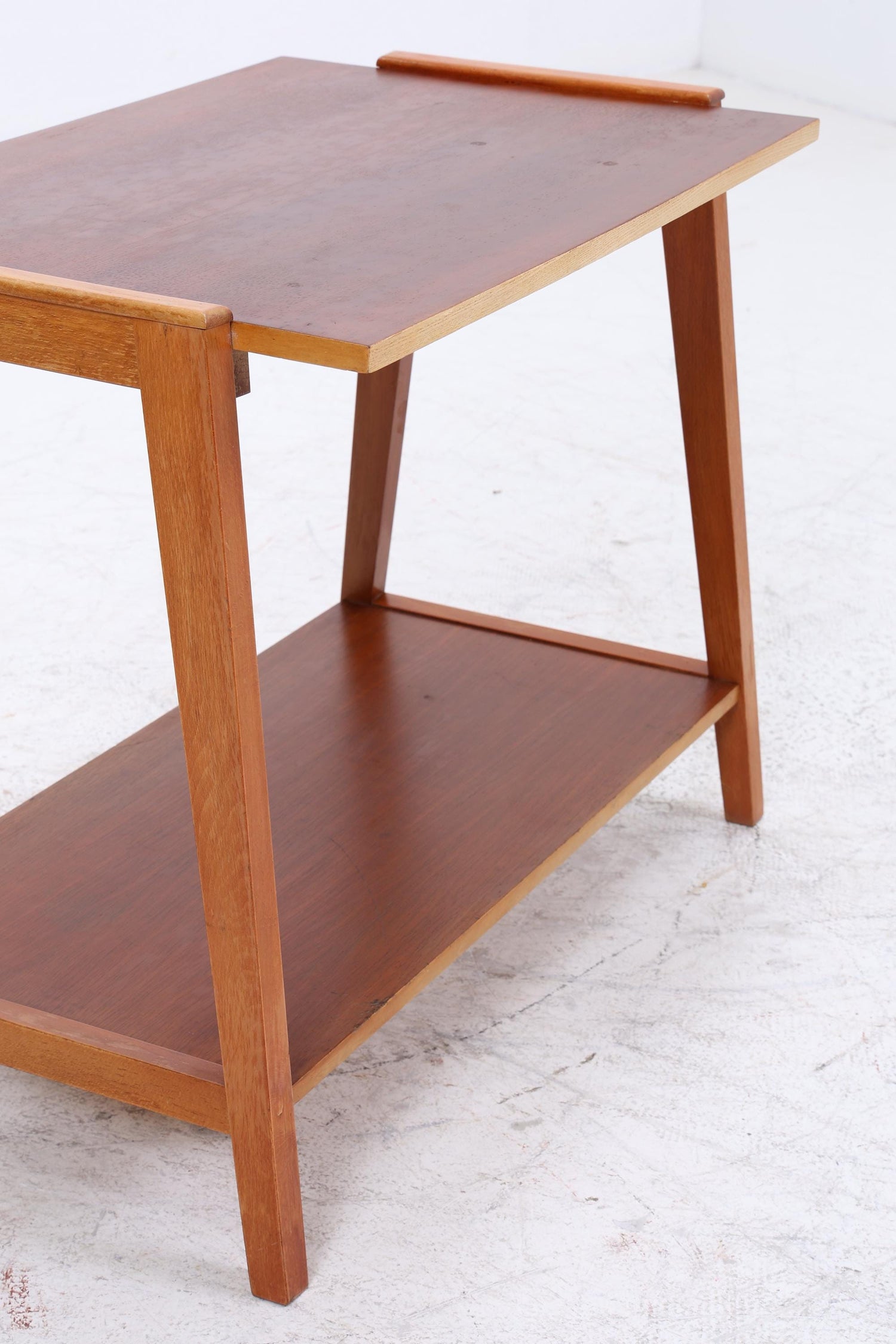 Vintage Teak Beistelltisch | Mid-Century Telefonisch 60er 70er Jahre