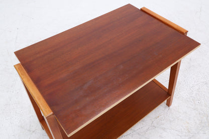 Vintage Teak Beistelltisch | Mid-Century Telefonisch 60er 70er Jahre