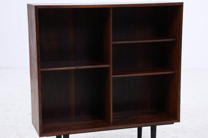 Vintage Palisander Regal | Mid-Century Bücherregal mit schwarzen Beinen | Skandinavisches Design 1960er