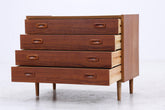 Vintage Teak Schubladenkommode | Mid-Century Kommode mit 4 Schubladen | Skandinavisches Design