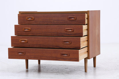 Vintage Teak Schubladenkommode | Mid-Century Kommode mit 4 Schubladen | Skandinavisches Design