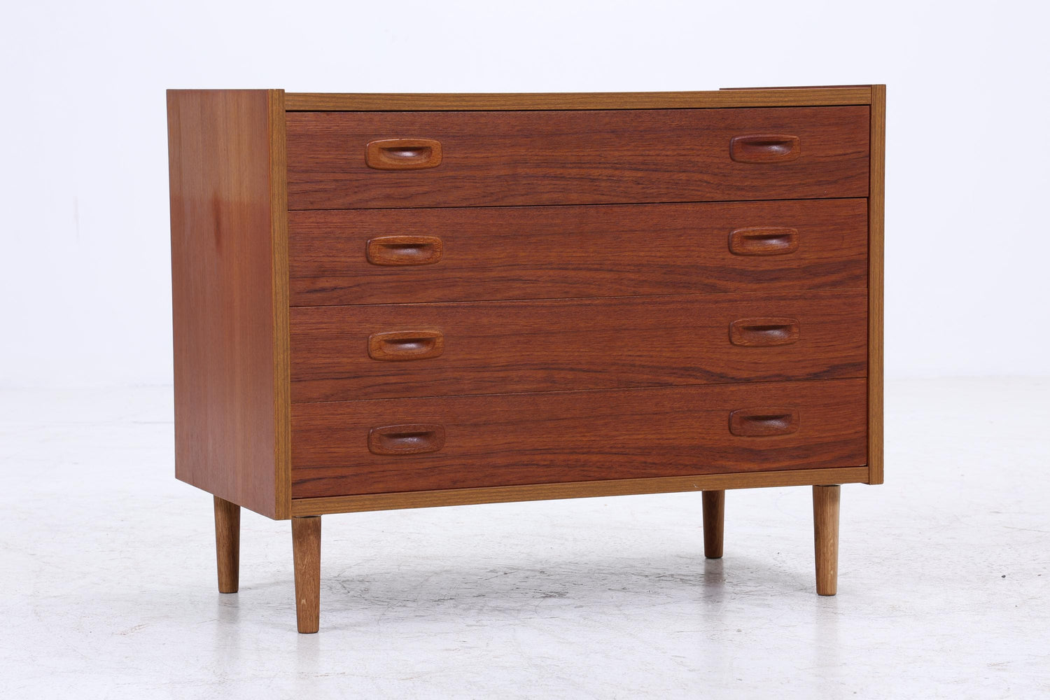 Vintage Teak Schubladenkommode | Mid-Century Kommode mit 4 Schubladen | Skandinavisches Design