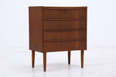 Teak Schubladenkommode | Mid-Century Vintage Kommode mit 4 Schubladen | Scandinavian Design 1960er