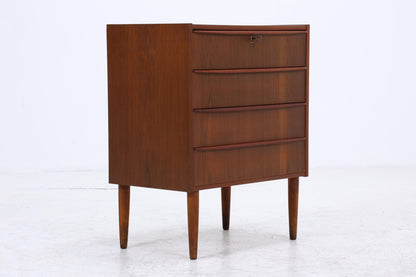 Teak Schubladenkommode | Mid-Century Vintage Kommode mit 4 Schubladen | Scandinavian Design 1960er