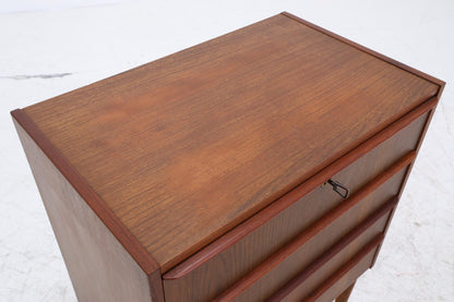 Teak Schubladenkommode | Mid-Century Vintage Kommode mit 4 Schubladen | Scandinavian Design 1960er