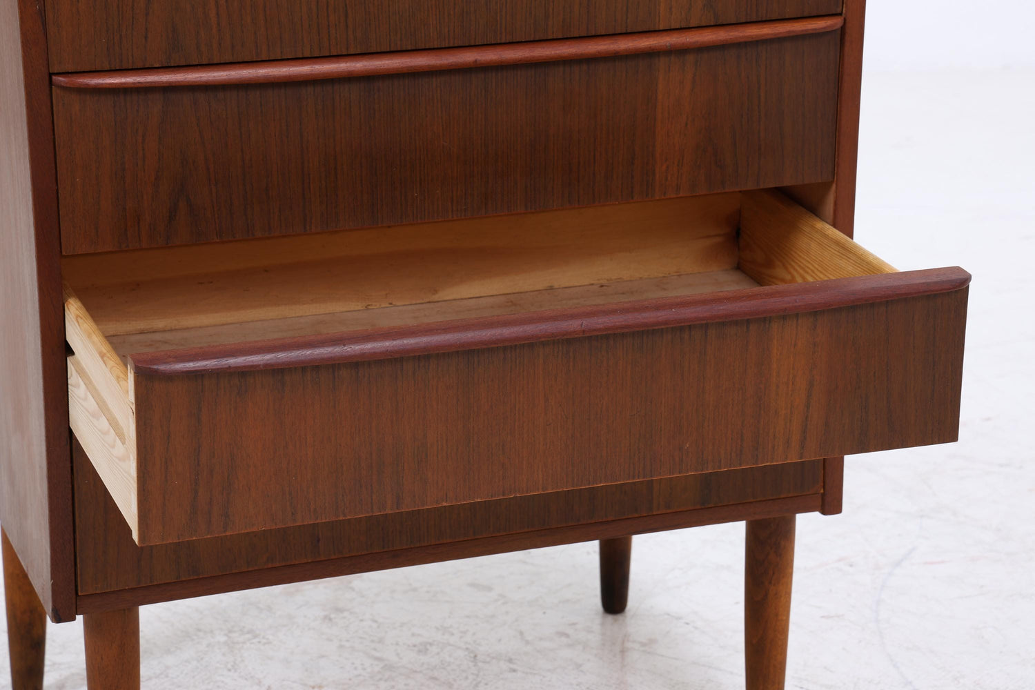 Teak Schubladenkommode | Mid-Century Vintage Kommode mit 4 Schubladen | Scandinavian Design 1960er