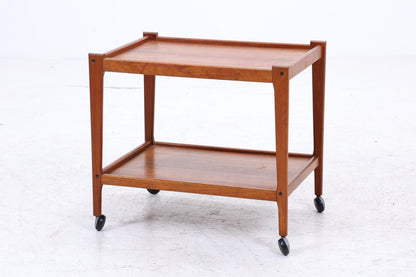 Vintage Teak Servierwagen | Mid-Century Barwagen Danish Modern