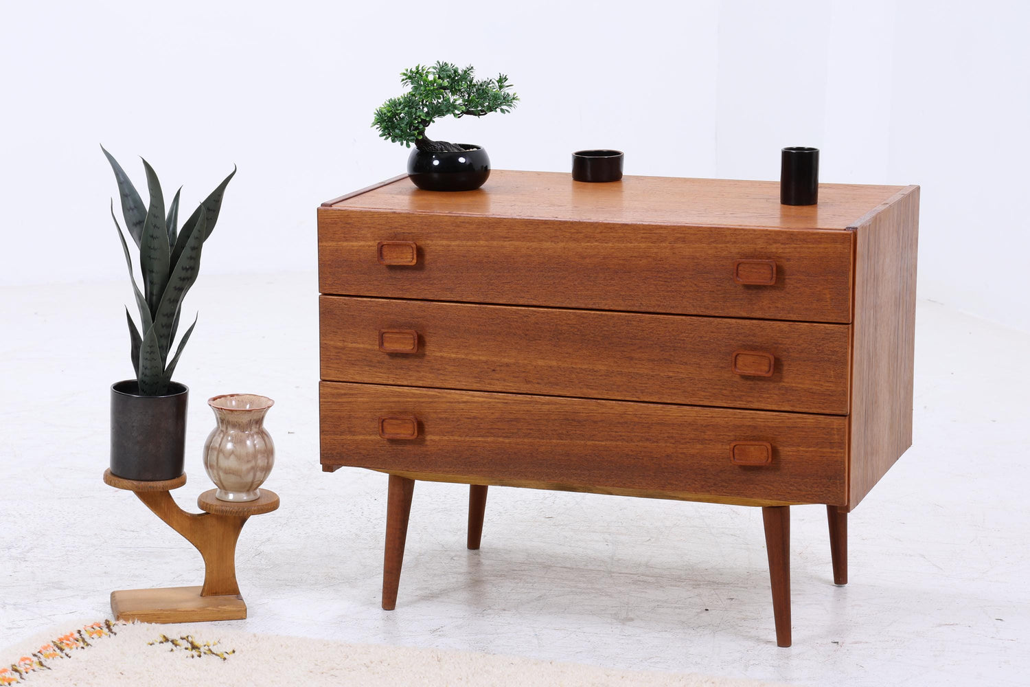 Vintage Teak Kommode | Mid-Century Schubladenkommode