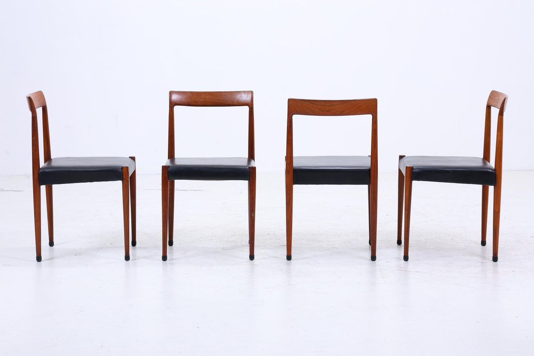 4er Set Teak Stühle von Lübke | Mid Century Design Stuhl | Vintage Designer