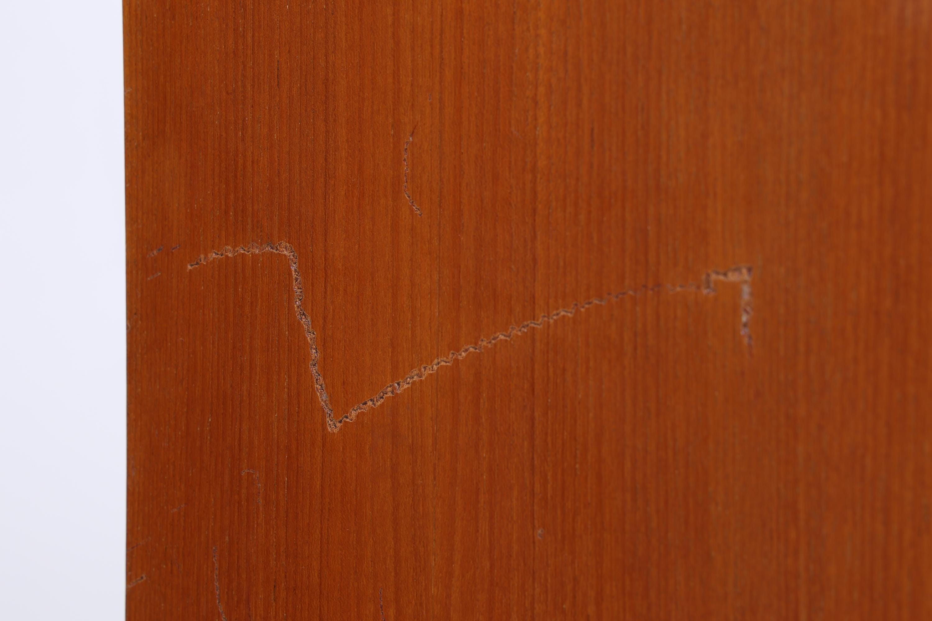 Vintage Vitrine aus den 60ern | Mid-Century Highboard mit Glas-Schiebetüren