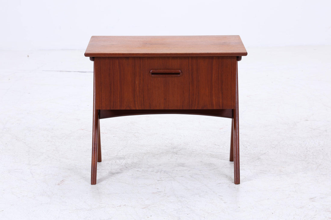 Vintage Teak Nähkasten | Danish Design | Mid-Century Beistelltisch