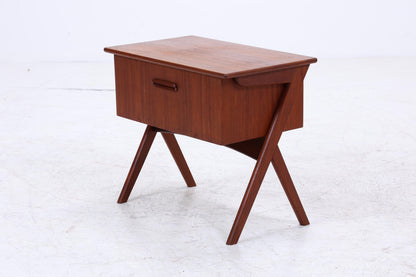 Vintage Teak Nähkasten | Danish Design | Mid-Century Beistelltisch
