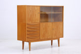 Hellerau Vitrine Serie 602 | Franz Ehrlich | Senesche Mid-Century Highboard