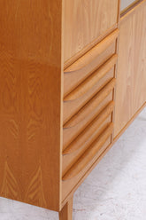 Hellerau Vitrine Serie 602 | Franz Ehrlich | Senesche Mid-Century Highboard