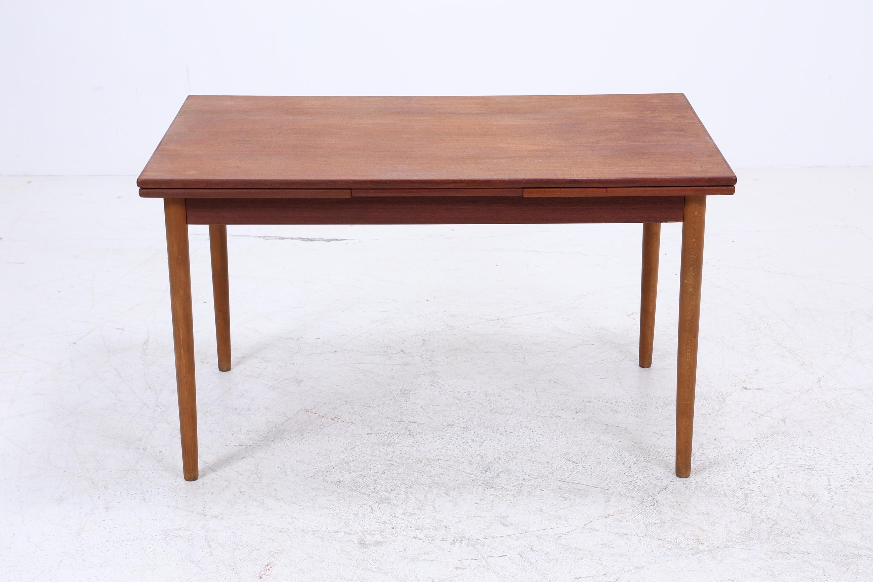 Vintage Teak Küchentisch mit Ausziehfunktion | Mid-Century Esstisch