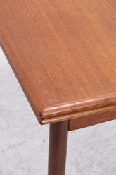 Vintage Teak Esstisch | Mid Century Ausziehtisch mit 2 Ausziehplatten
