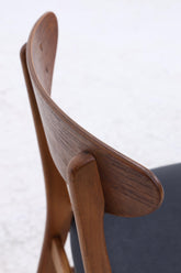 4er Set Teak Stühle von Farstrup Møbler | Mid Century Danish Design Leder Stuhl | Vintage Designer