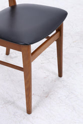 4er Set Teak Stühle von Farstrup Møbler | Mid Century Danish Design Leder Stuhl | Vintage Designer