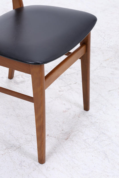 4er Set Teak Stühle von Farstrup Møbler | Mid Century Danish Design Leder Stuhl | Vintage Designer