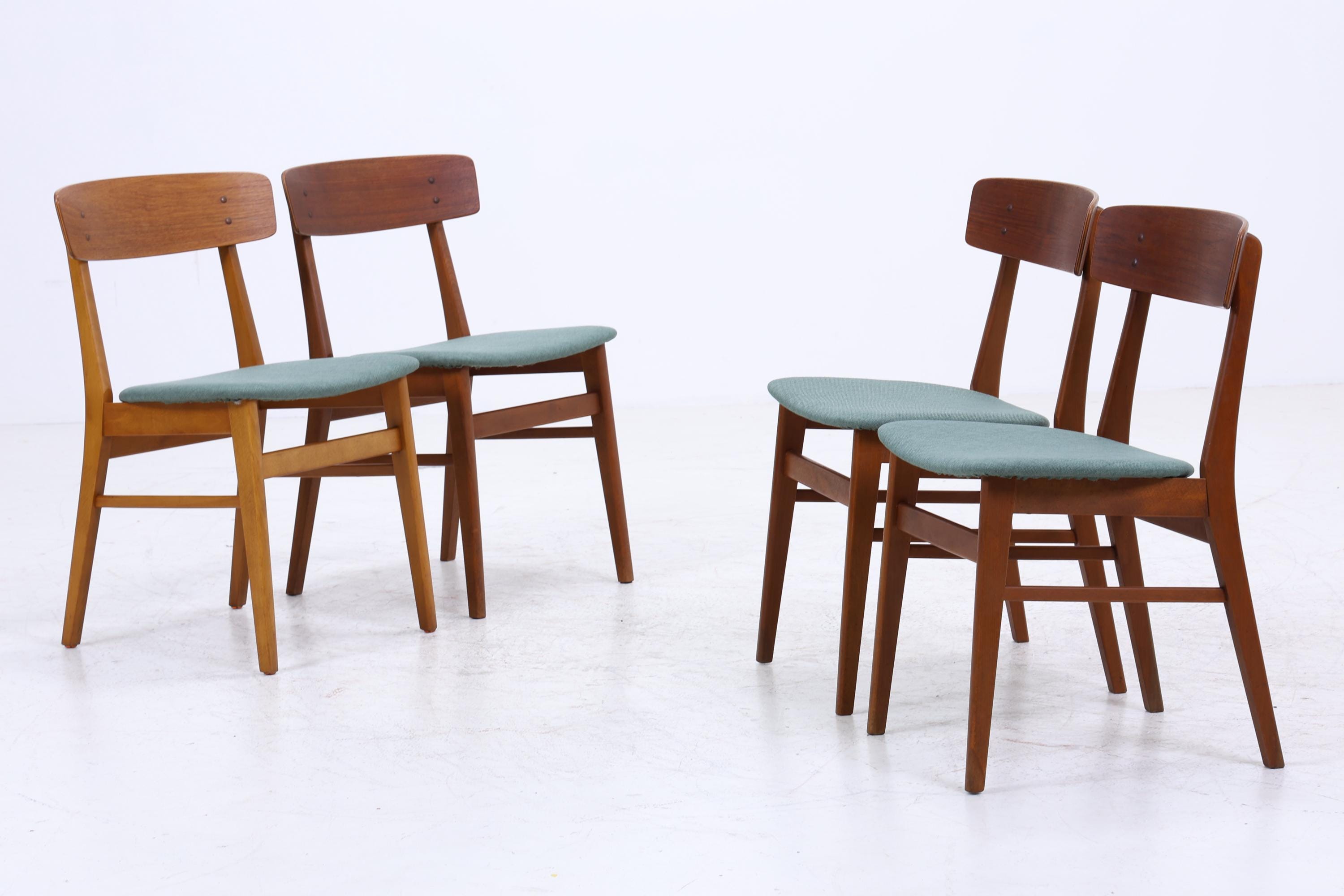 4er Set Teak Stühle von Farstrup Møbler | Mid Century Danish Design Stuhl | Vintage Designer
