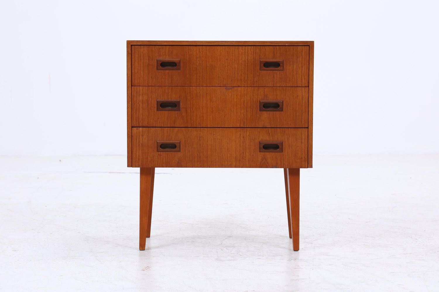 Vintage Teak Mini Kommode | Mid-Century Nachttisch Danish Design