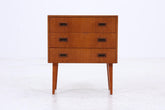 Vintage Teak Mini Kommode | Mid-Century Nachttisch Danish Design