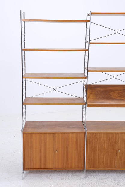 Vintage Teak Schrankwand WHB | Mid-Century Modular String Regalsystem