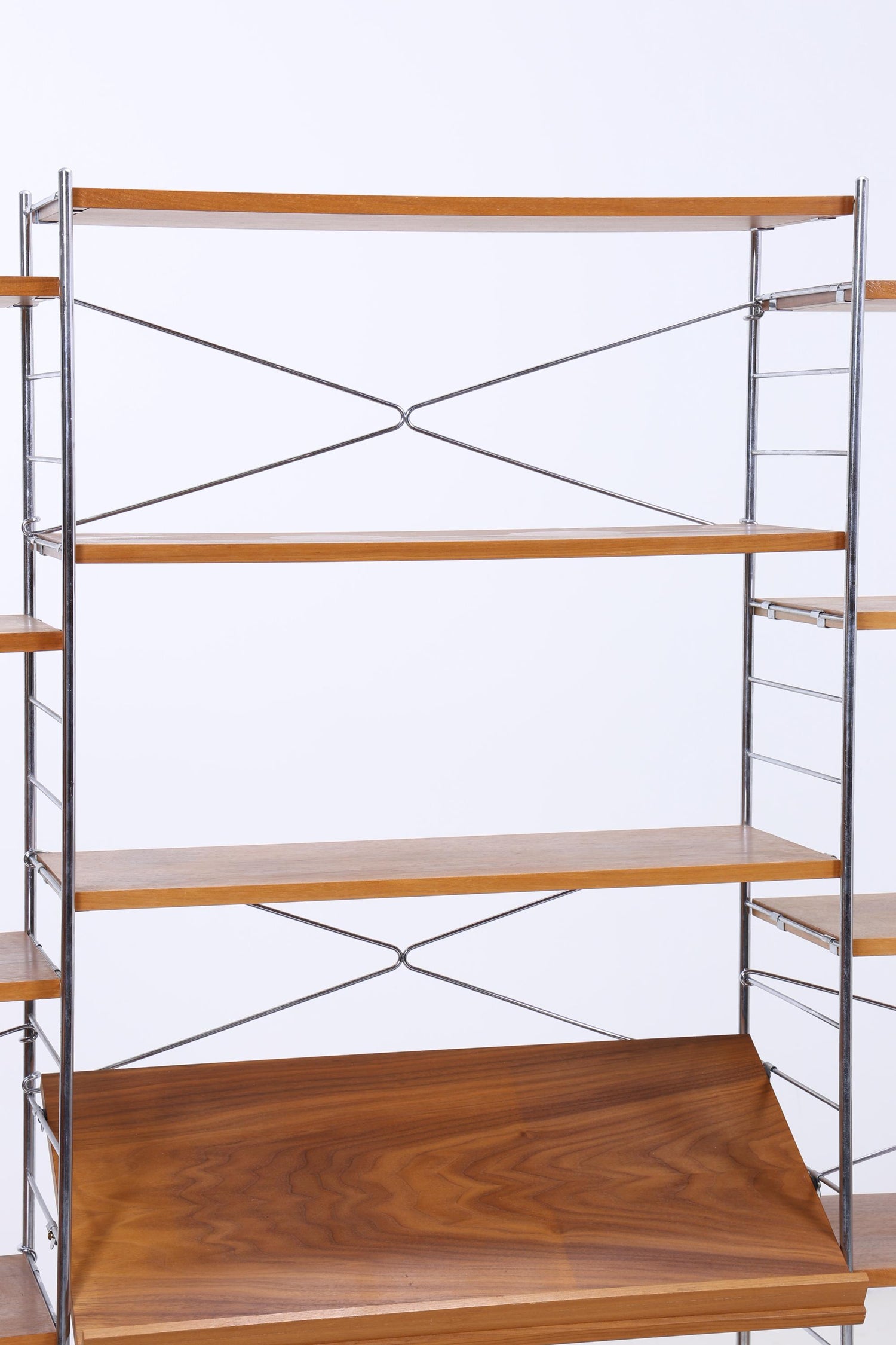 Vintage Teak Schrankwand WHB | Mid-Century Modular String Regalsystem