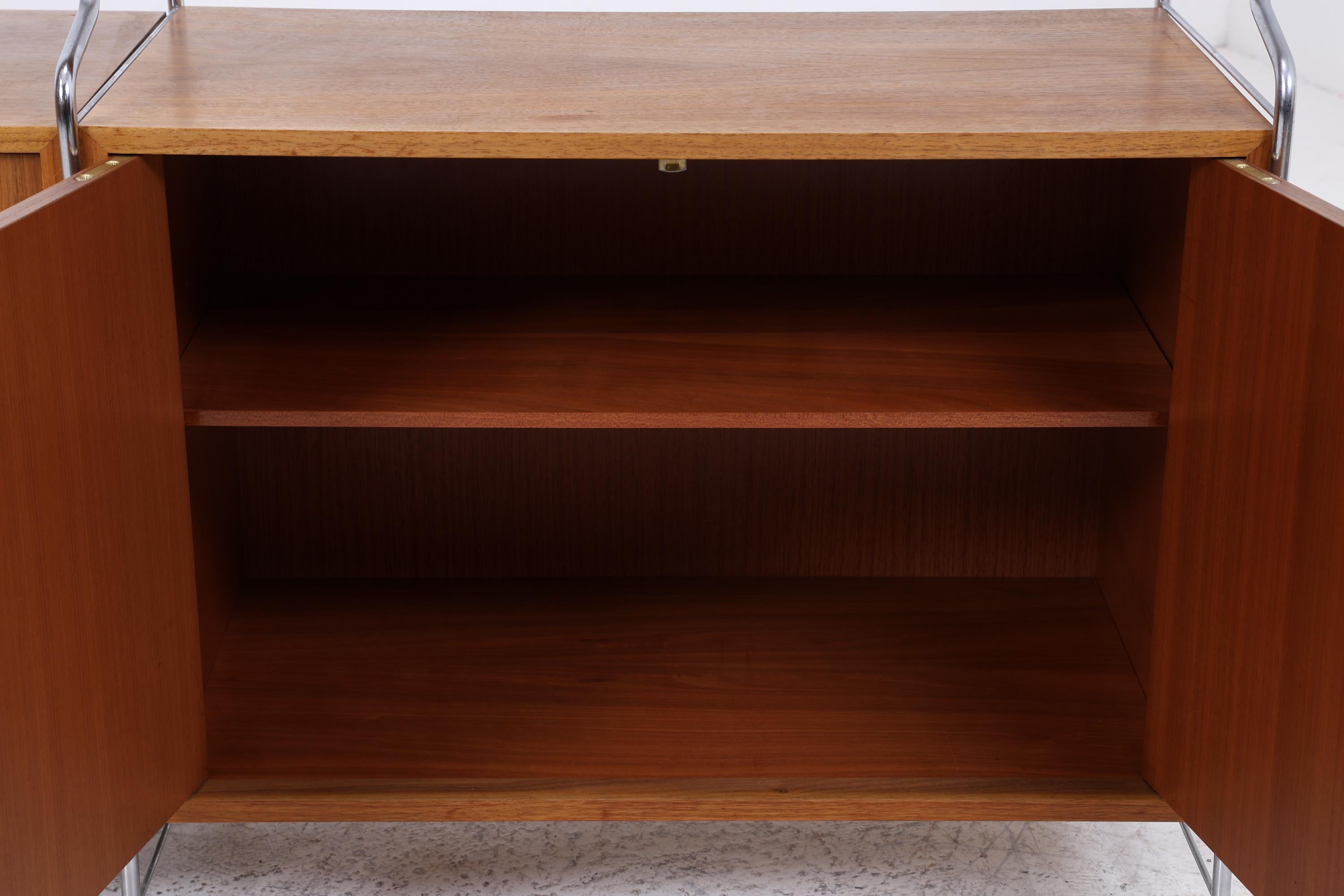 Vintage Teak Schrankwand WHB | Mid-Century Modular String Regalsystem