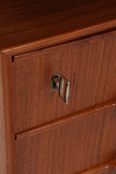 Vintage Teak Schreibtisch von Gunni Omann für Omann Jun "Modell 75" | Mid-Century freistehender Büro Tisch Danish Design