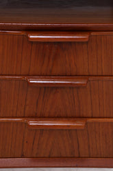 Vintage Teak Schreibtisch von Gunni Omann für Omann Jun "Modell 75" | Mid-Century freistehender Büro Tisch Danish Design