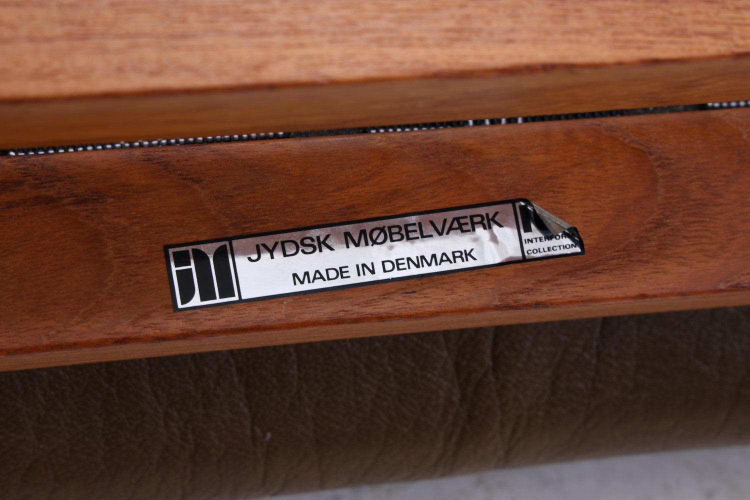 Vintage Teak Leder Sessel Jydsk Møbelværk Denmark | Mid Century Danish Lounge Chair