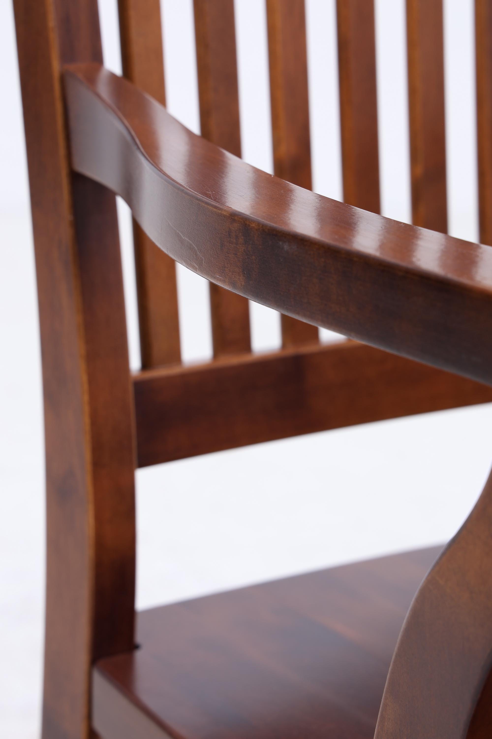 Antiker Schreibtischstuhl auf Rollen | Vintage Holz Drehstuhl Bürostuhl Kolonialstil