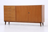 Vintage Nussbaum Sideboard 60er Jahre | Mid Century Schrank 70er