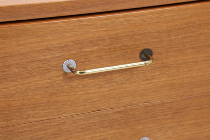 Vintage Nussbaum Sideboard 60er Jahre | Mid Century Schrank 70er