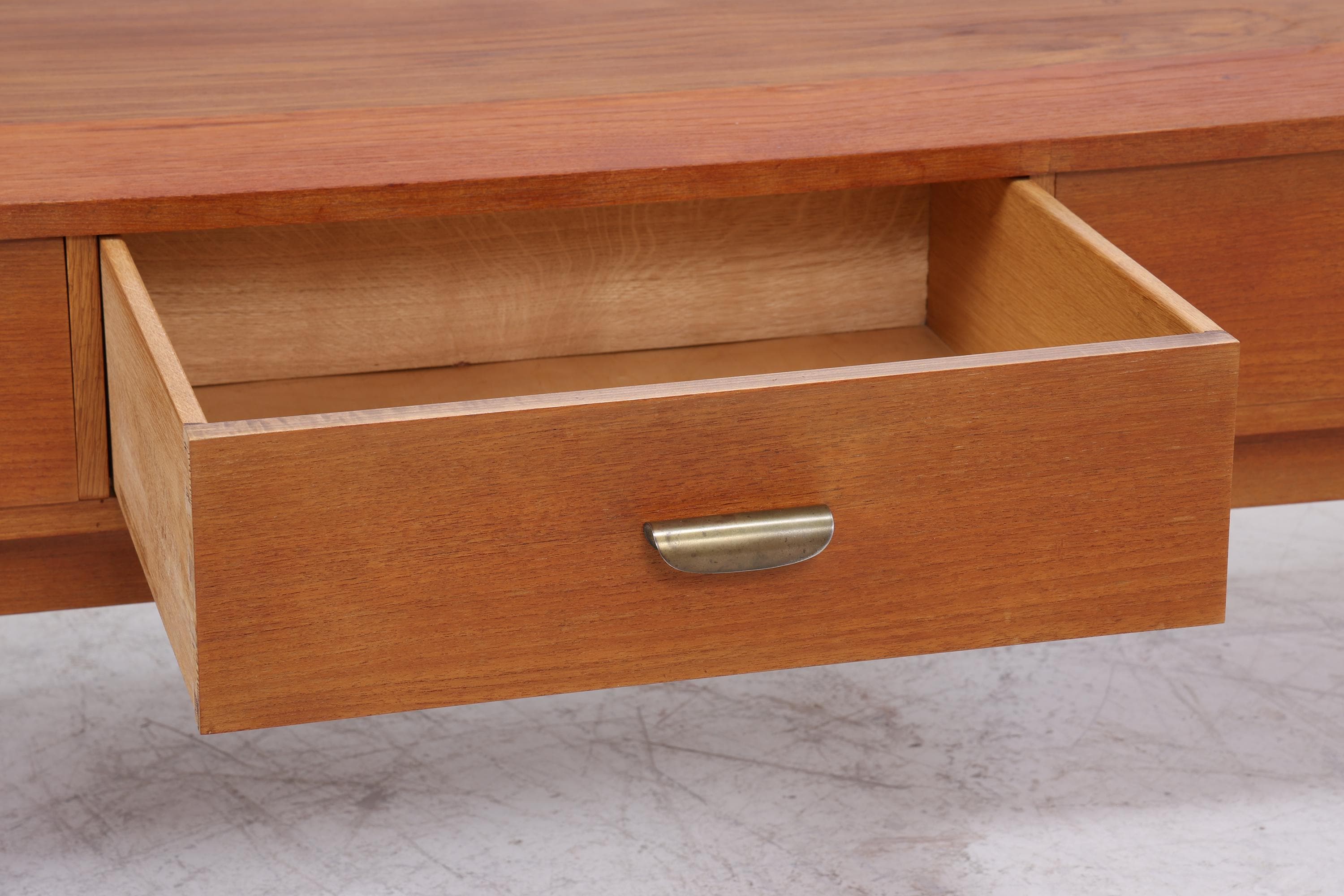 Vintage Lowboard 60er Jahre | Mid Century Sideboard mit Schubladen Retro Holz Aufbewahrung