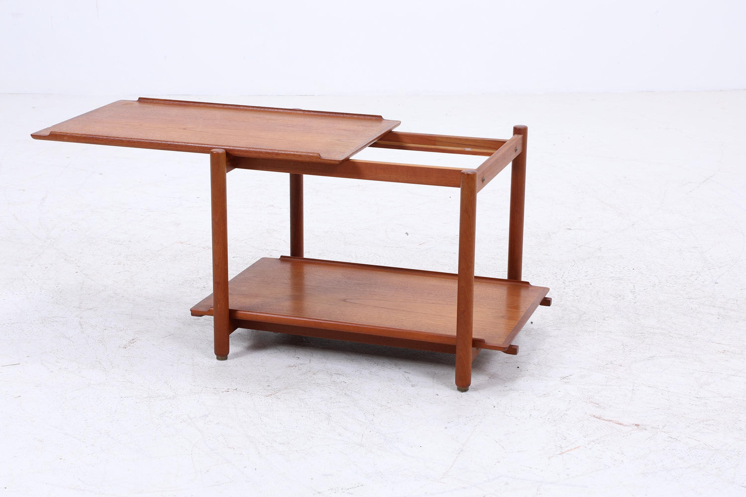 Vintage Teak Servierwagen von Poul Hundevad | Mid Century Danish Barwagen