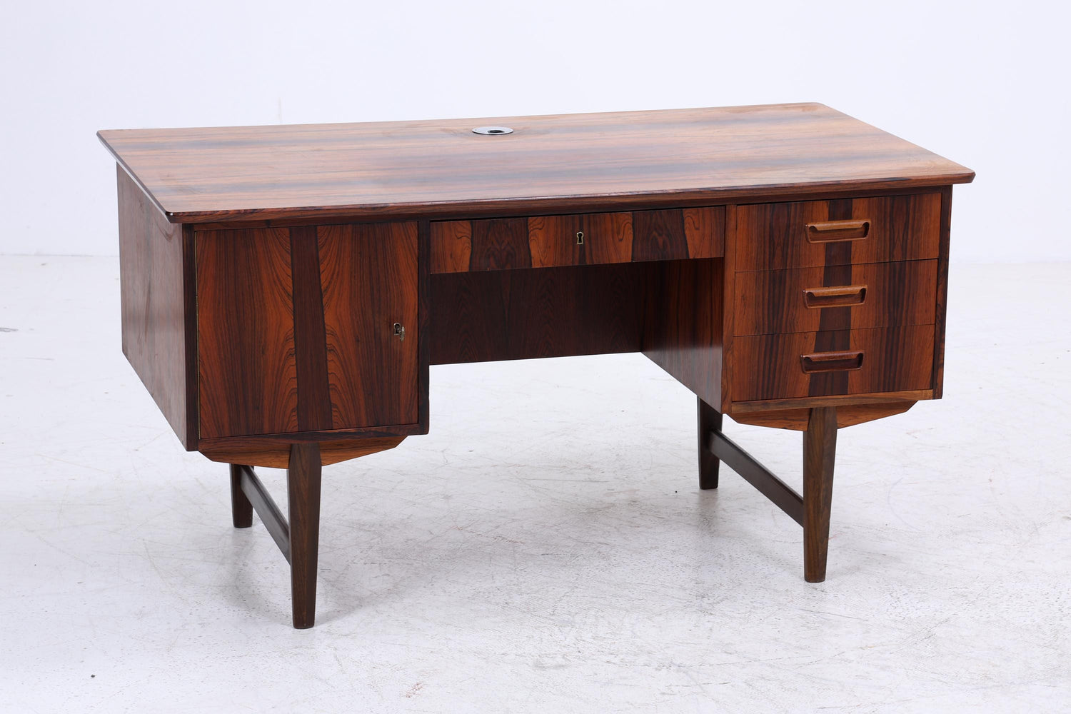 Vintage Palisander Schreibtisch 60er Jahre | Mid Century Danish Modern Desk