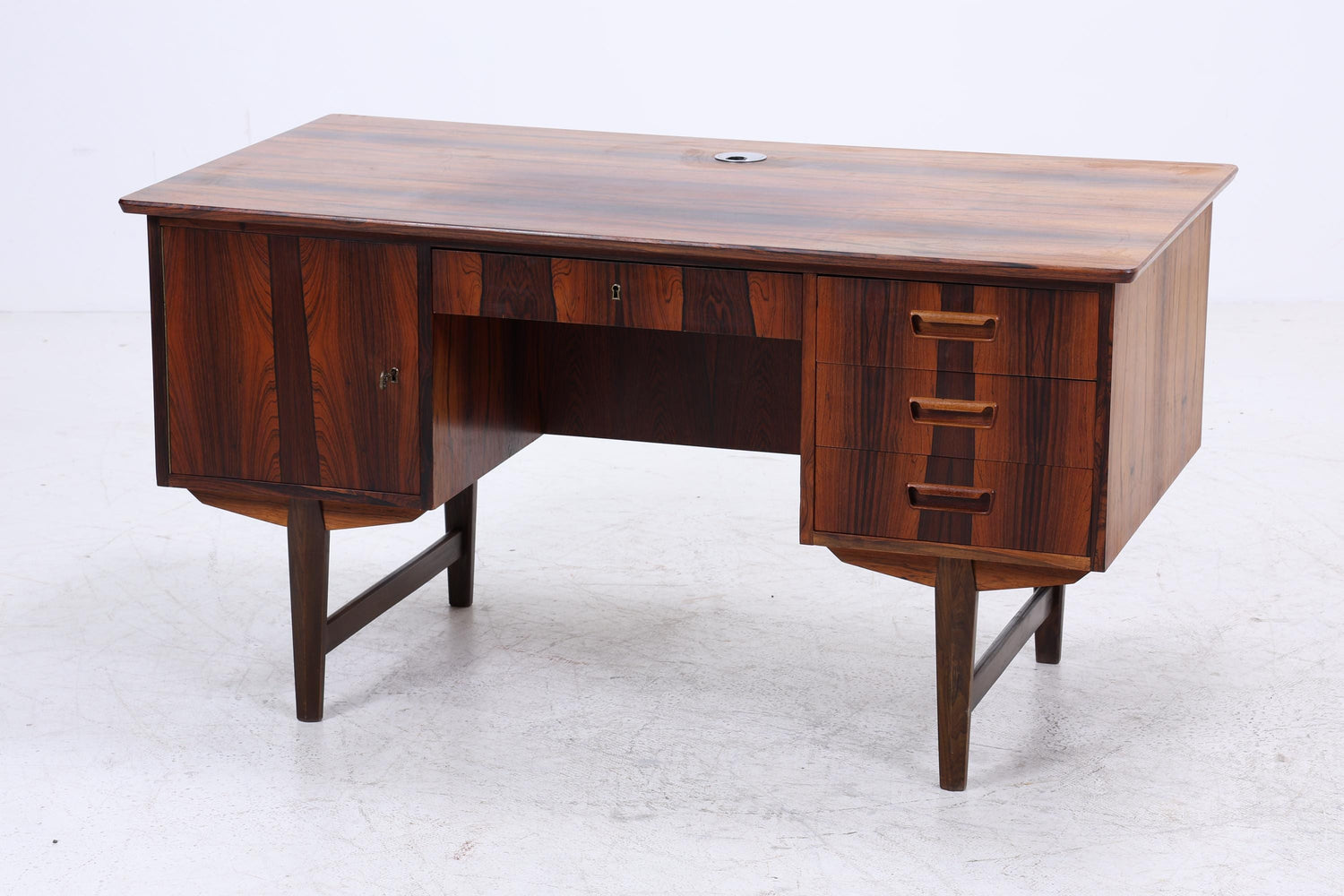 Vintage Palisander Schreibtisch 60er Jahre | Mid Century Danish Modern Desk