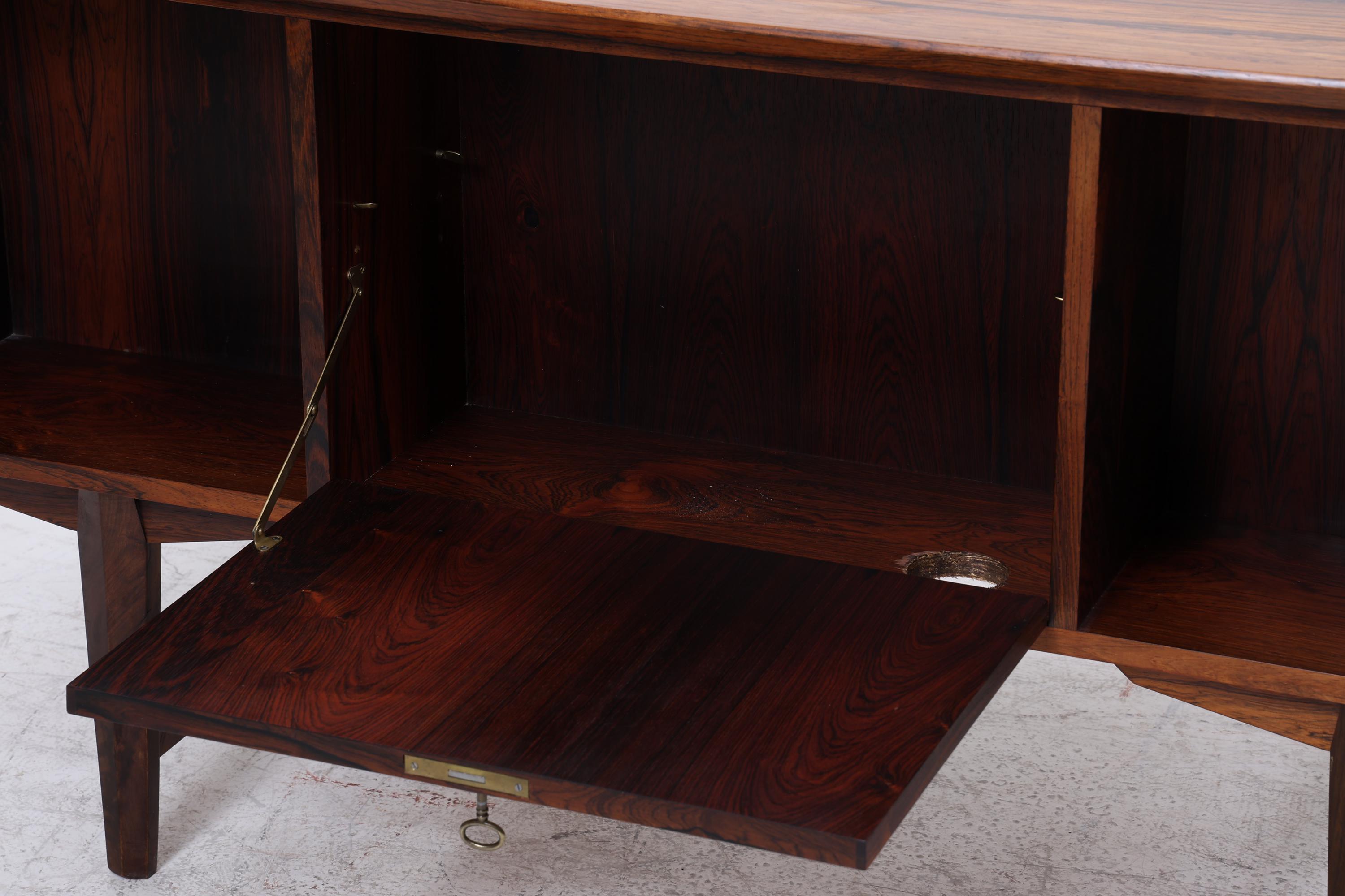 Vintage Palisander Schreibtisch 60er Jahre | Mid Century Danish Modern Desk