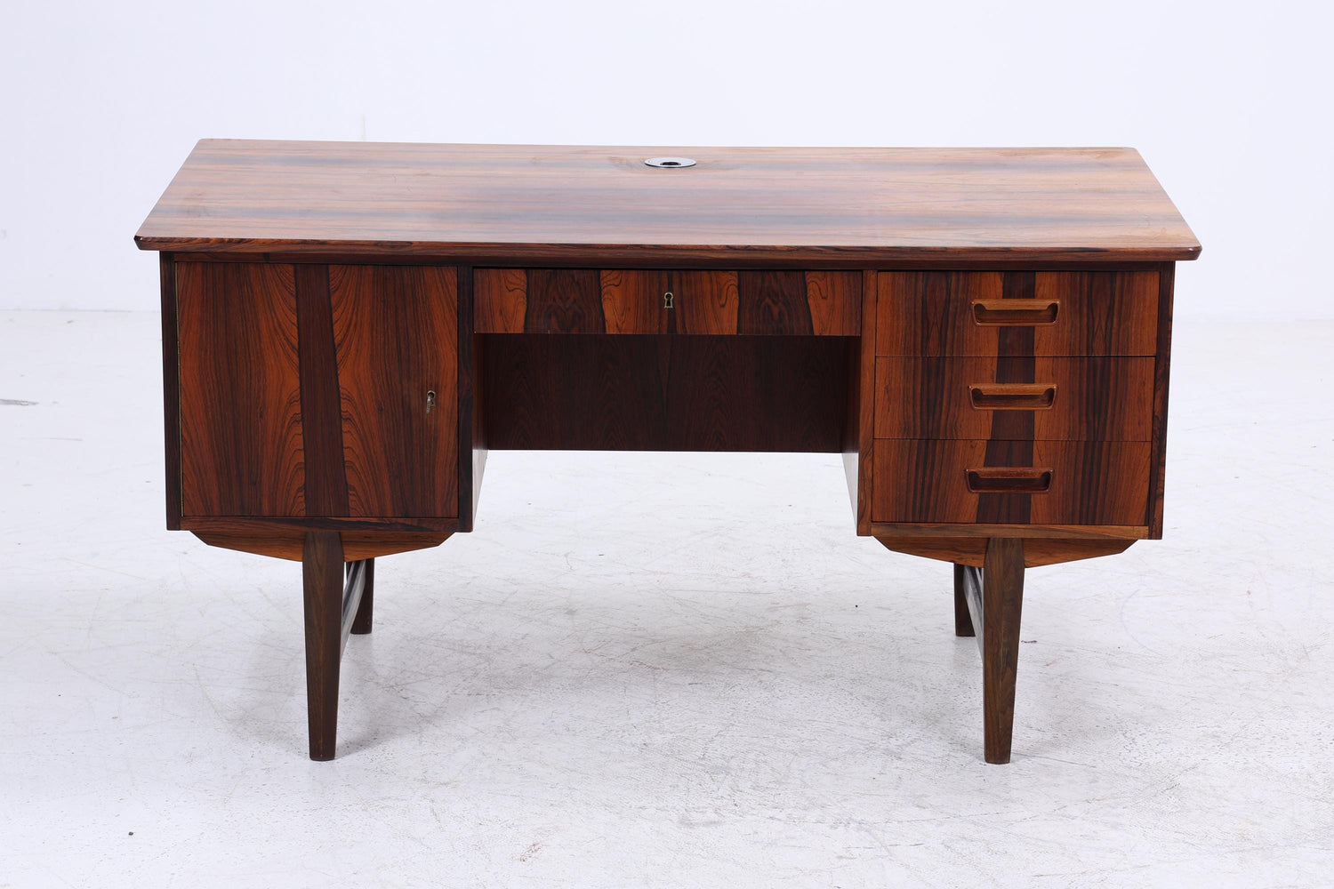 Vintage Palisander Schreibtisch 60er Jahre | Mid Century Danish Modern Desk