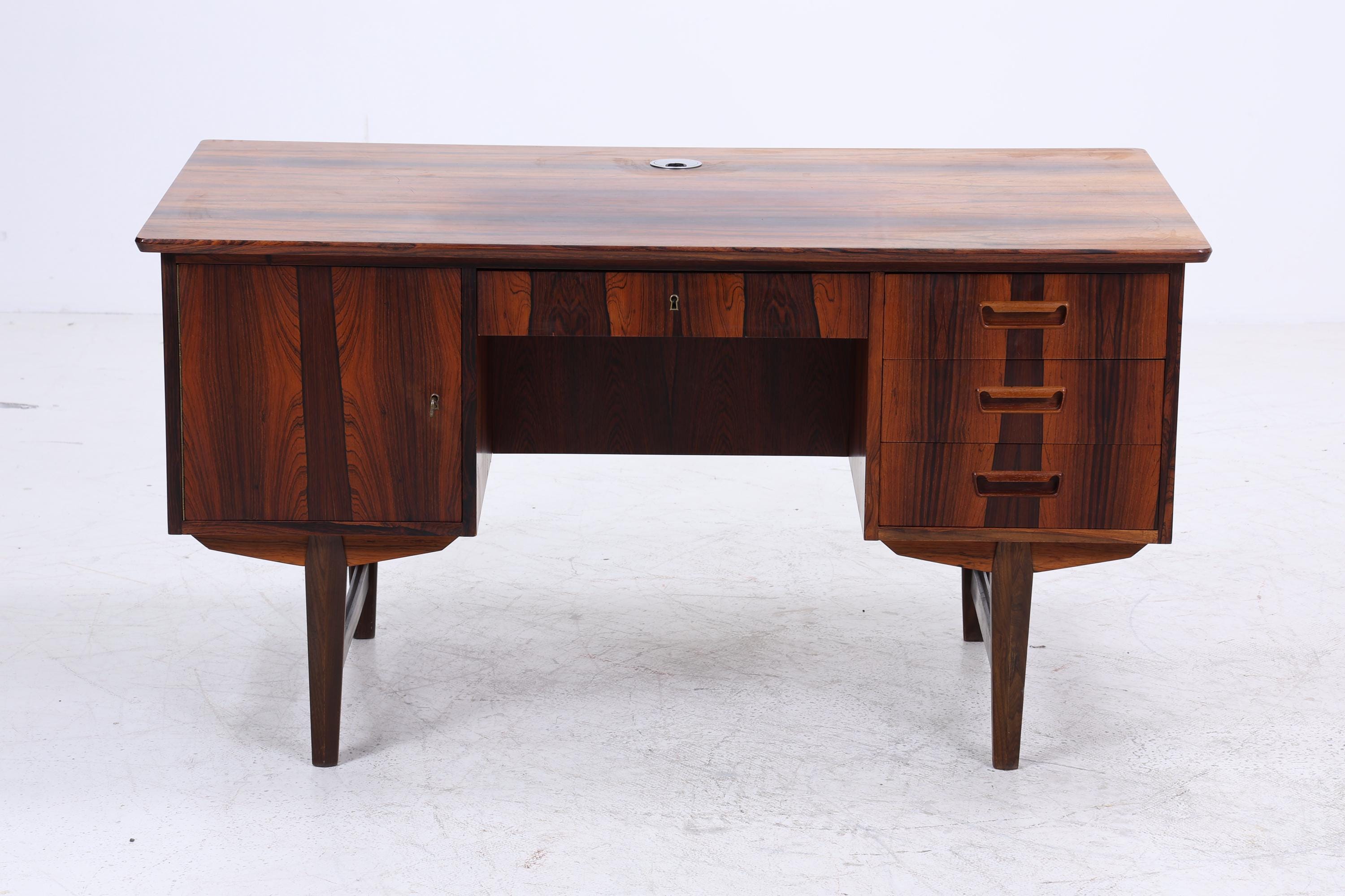 Vintage Palisander Schreibtisch 60er Jahre | Mid Century Danish Modern Desk