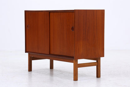 Vintage Teak Kommode mit Schiebetüren | Mid-Century Schrank Danish Modern