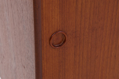 Vintage Teak Kommode mit Schiebetüren | Mid-Century Schrank Danish Modern