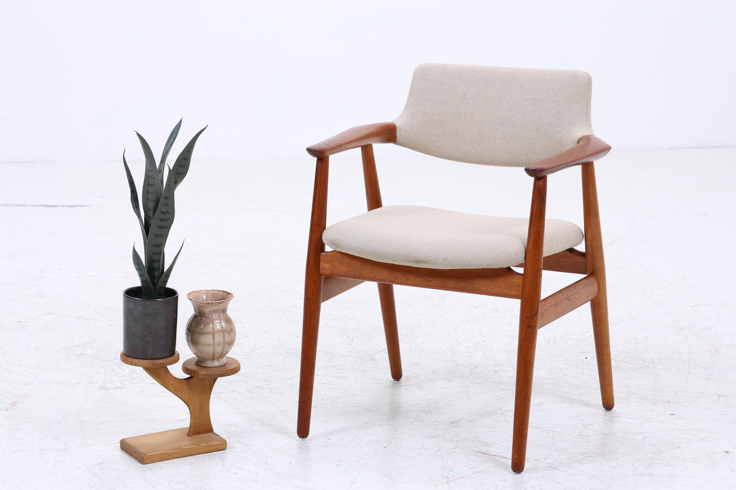 Teak Stuhl von Erik Kirkegaard für Glostrup | Mid Century Designklassiker | Vintage Stuhl | Retro Stuhl