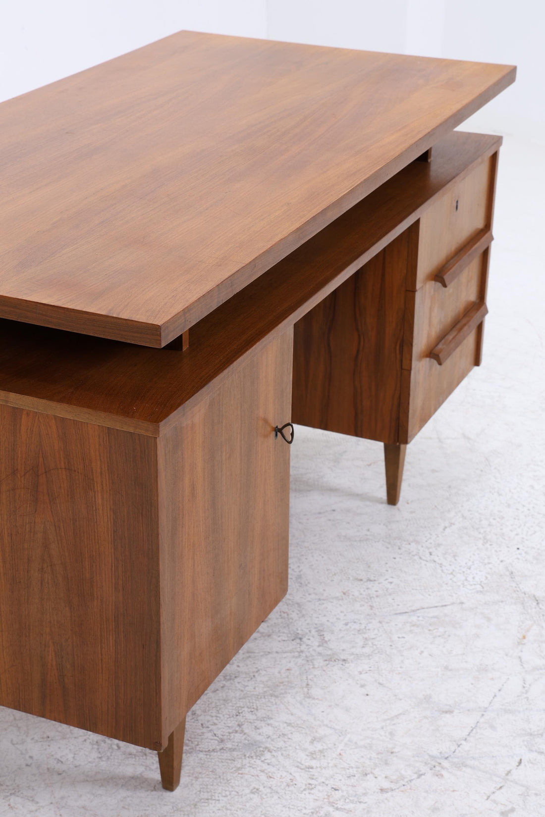 Vintage Holz Schreibtisch | Mid-Century Bürotisch 60er Jahre Design